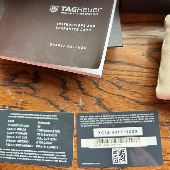 ⭐️HOST PICK ⭐️ Tag Heuer Ladies 32mm Aquaracer with Pearl Face & Diamonds - Picture 7 of 9